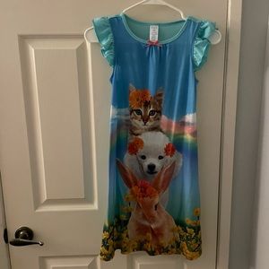 The Children’s Place Girls PJ Dress Animal Print - Size L (10/12)